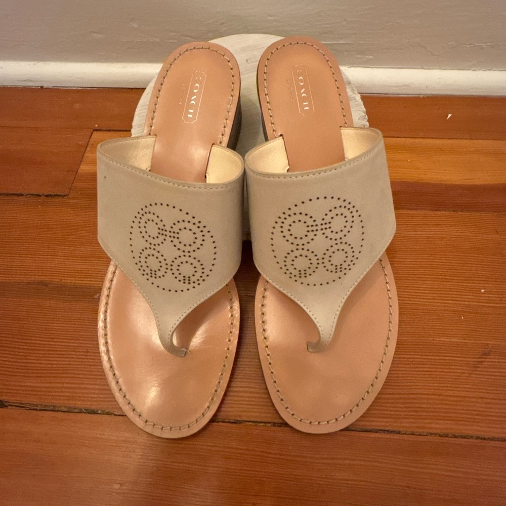 Coach nicolette sandals. Size 10